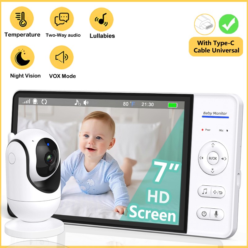 Baby Products Video - Niemasz WiFi 7-calowy Niania Elektroniczna Dwukierunkowe