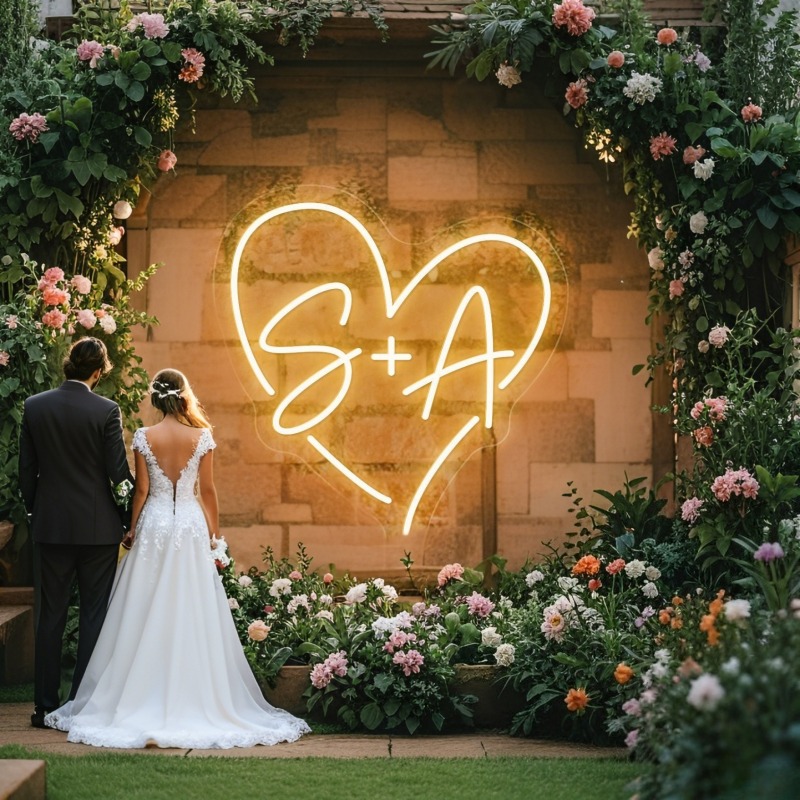 Baby Products Decoration - Neon LED w kształcie serca z
