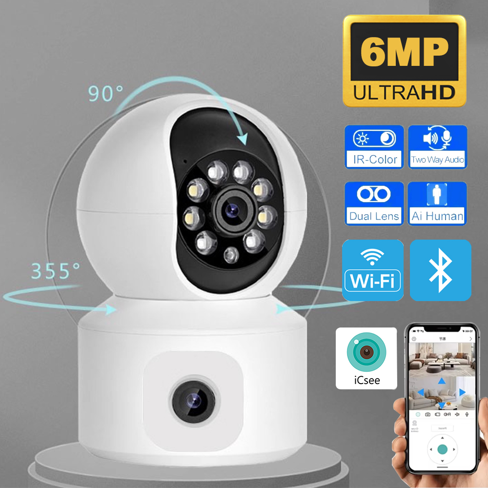 Kamera IP WiFi ICSEE 6MP z pod – Baby Products Video recenzja i cena