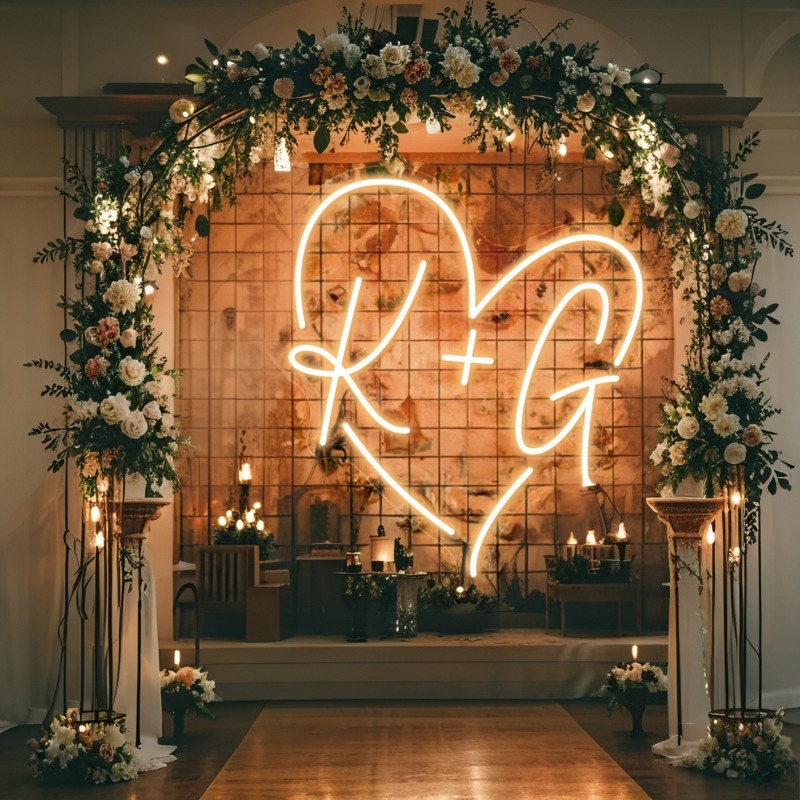 Neon LED w kształcie serca z i – Baby Products Decoration recenzja i cena