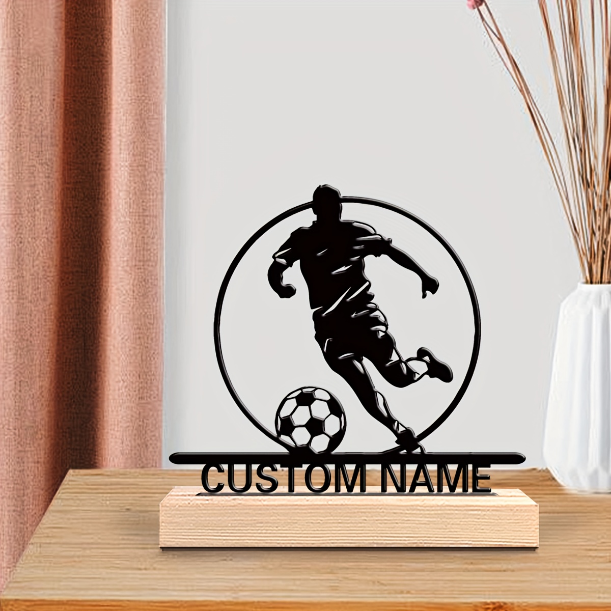 Metalowa statuetka piłkarza z  – Baby Products Decoration recenzja i cena