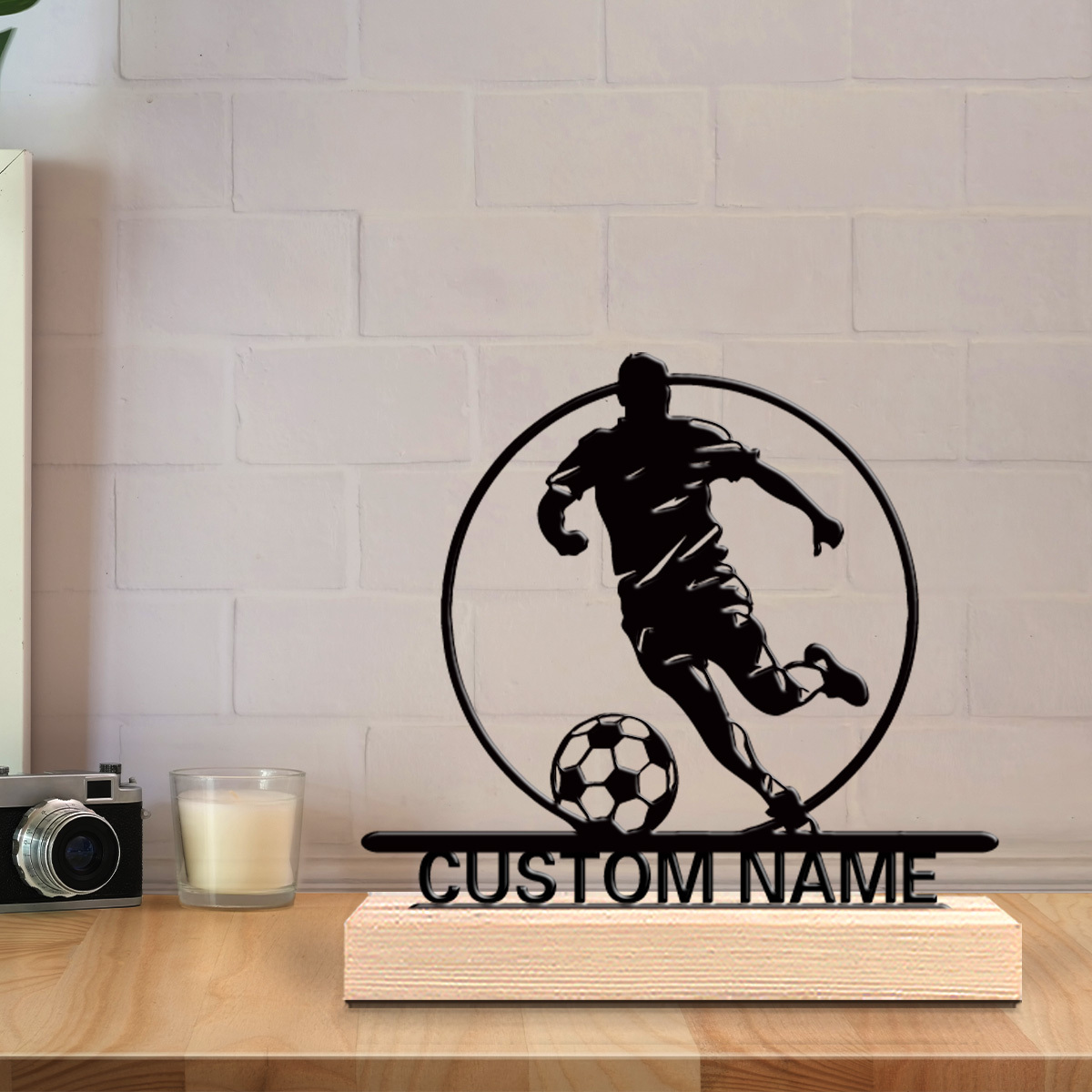 Metalowa statuetka piłkarza z  – Baby Products Decoration recenzja i cena