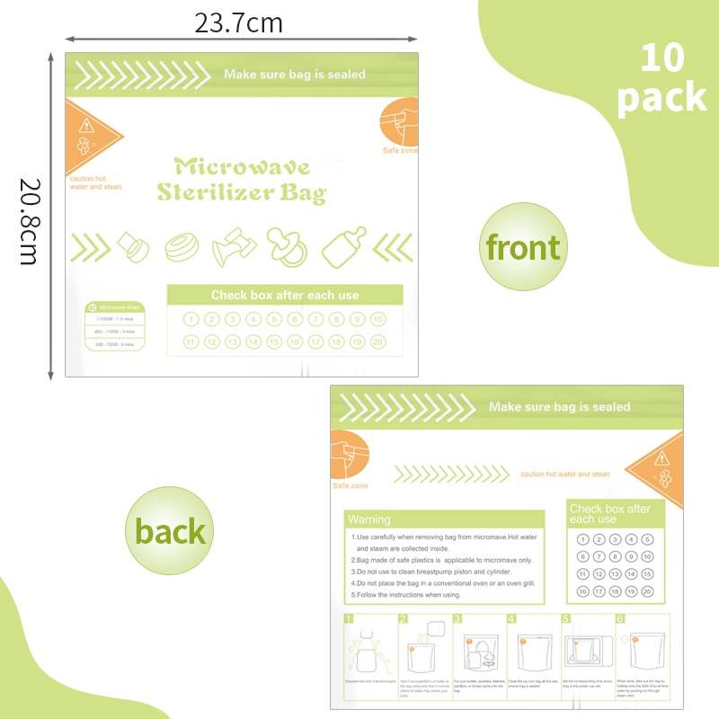 10 szt. Wielorazowe torby do s – Baby Bottle Sterilizer recenzja i cena